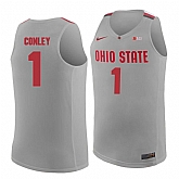 Ohio State Buckeyes #1 Gareon Conley Gray College Basketball Jersey Dzhi,baseball caps,new era cap wholesale,wholesale hats